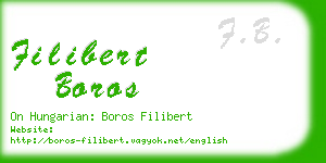 filibert boros business card